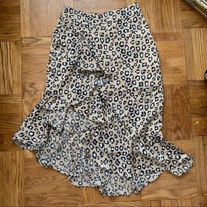 Nasty Gal Ruffle Midi Skirt